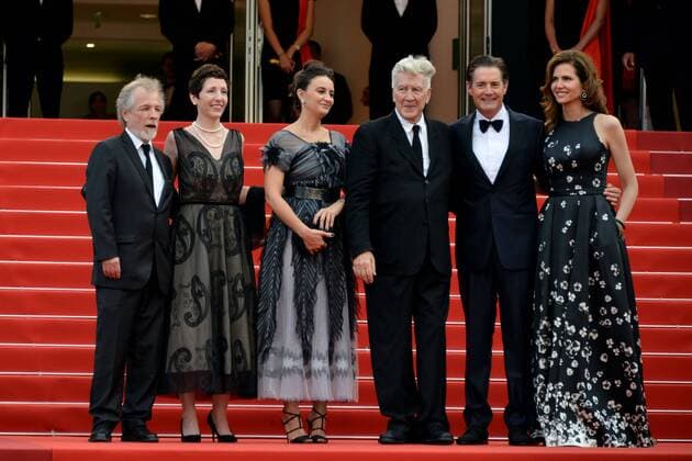 Cannes - Premiere Twin Peaks 70th Cannes Film Festival 2017, Red carpet film Twin Peaks . Pictured: Sabrina Sutherland, Emily Stofle, David Lynch, Kyle MacLachlan and Desiree Gruber  Copyright: xSimonexComix xCannesx xIPAx xCannesx
