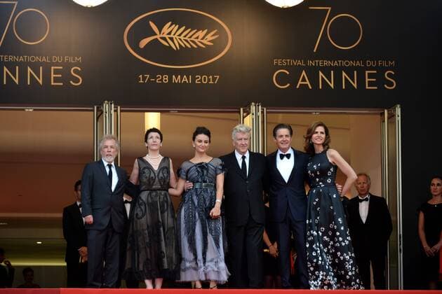 Cannes - Premiere Twin Peaks 70th Cannes Film Festival 2017, Red carpet film Twin Peaks . Pictured: Sabrina Sutherland, Emily Stofle, David Lynch, Kyle MacLachlan and Desiree Gruber  Copyright: xSimonexComix xCannesx xIPAx xCannesx