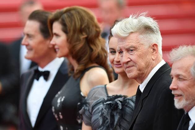 70eme Festival du Film de Cannes - Montee des marches du film Twin Peaks David Lynch;Kyle MacLachlan Cannes France  521119