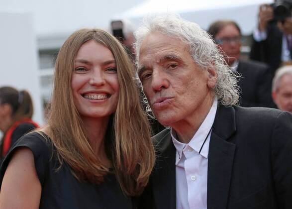 Abel Ferrara (R) and guest arrive on the red carpet before the screening of Twin Peaks during the 70th annual Cannes International Film Festival in Cannes, France on May 25, 2017.  CAN20170525736 DAVIDxSILPA