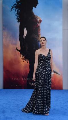 Cast member Connie Nielsen attends the premiere of the motion picture sci-fi fantasy Wonder Woman at the Pantages Theatre in the Hollywood section of Los Angeles on May 25, 2017. Storyline: Before she was Wonder Woman she was Diana, princess of the Amazons, trained warrior. When a pilot crashes and tells of conflict in the outside world, she leaves home to fight a war to end all wars, discovering her full powers and true destiny.  LAP2017052528 JIMxRUYMEN