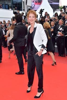 70eme Festival du Film de Cannes - Montee des marches du film L Amant Double Natacha Polony Cannes France  521410