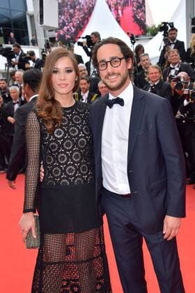 70eme Festival du Film de Cannes - Montee des marches du film L Amant Double Thomas Hollande;Emilie Broussouloux Cannes France  521410