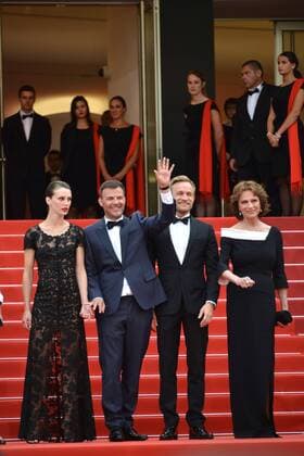 70th Cannes Film Festival 2017, Red carpet film Amant Double . Pictured: Marine Vacth, Francois Ozon, Jeremie Renier, Jacqueline Bisset  Copyright: xSimonexComix xCannesx xIPAx xCannesx