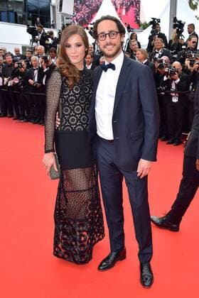 70eme Festival du Film de Cannes - Montee des marches du film L Amant Double Thomas Hollande;Emilie Broussouloux Cannes France  521434