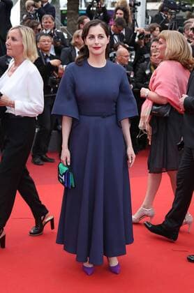 Amira Casar arrives on the red carpet before the screening of the film L amant double during the 70th annual Cannes International Film Festival in Cannes, France on May 26, 2017.  CAN20170526070 DAVIDxSILPA