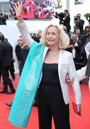 Brigitte Fossey arrives on the red carpet before the screening of the film L amant double during the 70th annual Cannes International Film Festival in Cannes, France on May 26, 2017.  CAN20170526075 DAVIDxSILPA