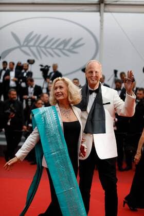 Brigitte Fossey CINEMA : 70 eme Festival de Cannes - Tapis rouge - L amant double - 26 05 2017 LOICThebaud Panoramic 