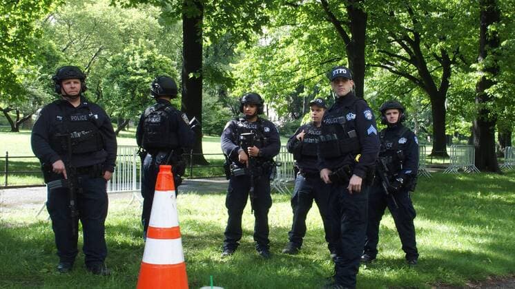 May 26, 2017 - New York, New York, U.S. - Heightened Security at Central Park for the Florida Georgia Line and Nelly concert Good Morning America holds weekly summer concerts in New York s Central Park.This is due to the Manchester England Bombing. ON SPEC New York U.S. - ZUMAct2_ 20170526_zaf_ct2_042 Copyright: xBrucexCotlerx