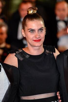 (170526) -- CANNES, May 26, 2017 -- German actress Samia Chancrin poses for photos on the red carpet for the screening of the film In the Fade in competition at the 70th Cannes Film Festival in Cannes, France, on May 26, 2017. ) FRANCE-CANNES-70TH CANNES FILM FESTIVAL-IN COMPETITION-IN THE FADE-RED CARPET ChenxYichen 