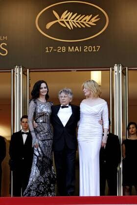 Eva Green, Roman Polanski and Emmanuelle Seigner attending the D apres une histoire vraie Based on a True Story premiere during the 70th Cannes Film Festival at the Palais des Festivals on May 27, 2017 in Cannes, France Foto:xD.xBedrosianx xFuturexImage