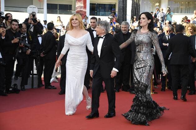 70th Cannes Film Festival - Premiere of D Apres une Histoire Vraie - Based on a True Story Roman Polanski;Emmanuelle Seigner;Eva Green PARIS France  521622