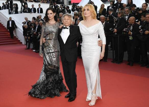 70th Cannes Film Festival - Premiere of D Apres une Histoire Vraie - Based on a True Story Roman Polanski;Emmanuelle Seigner;Eva Green PARIS France  521622
