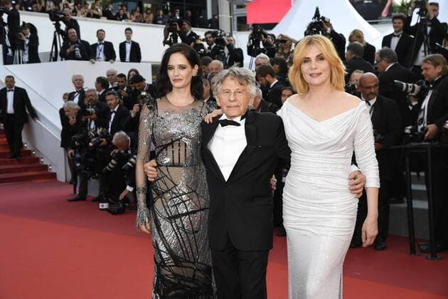 70th Cannes Film Festival - Premiere of D Apres une Histoire Vraie - Based on a True Story Roman Polanski;Emmanuelle Seigner;Eva Green PARIS France  521622