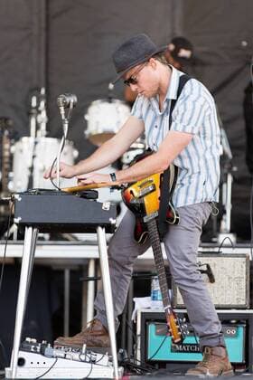 May 28, 2017 - Napa, California, U.S - ANTHONY CATALANO of Little Hurricane during the BottleRock Napa Valley Music Festival in Napa, California Napa U.S. - ZUMAs135 20170528_zap_s135_035 Copyright: xDanielxDeSloverx