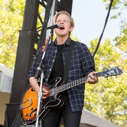 May 28, 2017 - Napa, California, U.S - MAX BECKER of SWMRS during the BottleRock Napa Valley Music Festival in Napa, California Napa U.S. - ZUMAs135 20170528_zap_s135_067 Copyright: xDanielxDeSloverx
