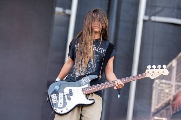 May 28, 2017 - Napa, California, U.S - Bassist TYE TRUJILLO of The Helmets during the BottleRock Napa Valley Music Festival in Napa, California Napa U.S. - ZUMAs135 20170528_zap_s135_071 Copyright: xDanielxDeSloverx