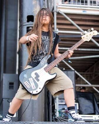 May 28, 2017 - Napa, California, U.S - Bassist TYE TRUJILLO of The Helmets during the BottleRock Napa Valley Music Festival in Napa, California Napa U.S. - ZUMAs135 20170528_zap_s135_072 Copyright: xDanielxDeSloverx