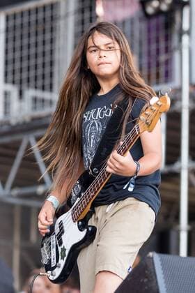 May 28, 2017 - Napa, California, U.S - Bassist TYE TRUJILLO of The Helmets during the BottleRock Napa Valley Music Festival in Napa, California Napa U.S. - ZUMAs135 20170528_zap_s135_075 Copyright: xDanielxDeSloverx