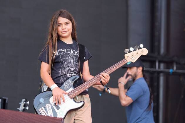 May 28, 2017 - Napa, California, U.S - Bassist TYE TRUJILLO of The Helmets and ROBERT TRUJILLO during the BottleRock Napa Valley Music Festival in Napa, California Napa U.S. - ZUMAs135 20170528_zap_s135_077 Copyright: xDanielxDeSloverx