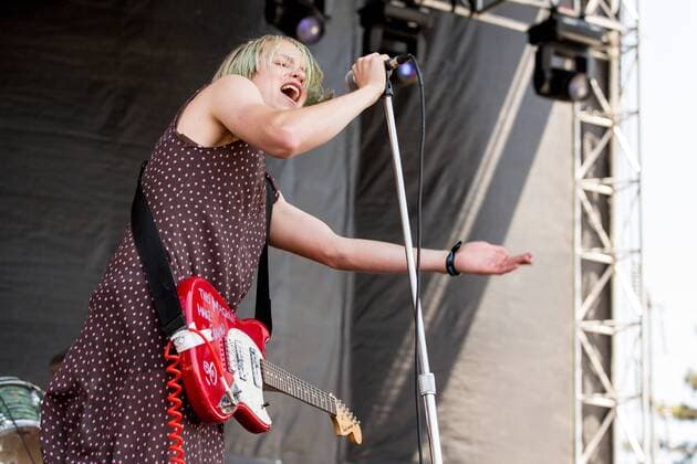 May 28, 2017 - Napa, California, U.S - COLE BECKER of SWMRS during the BottleRock Napa Valley Music Festival in Napa, California Napa U.S. - ZUMAs135 20170528_zap_s135_089 Copyright: xDanielxDeSloverx