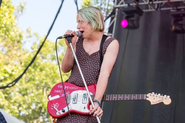 May 28, 2017 - Napa, California, U.S - COLE BECKER of SWMRS during the BottleRock Napa Valley Music Festival in Napa, California Napa U.S. - ZUMAs135 20170528_zap_s135_092 Copyright: xDanielxDeSloverx