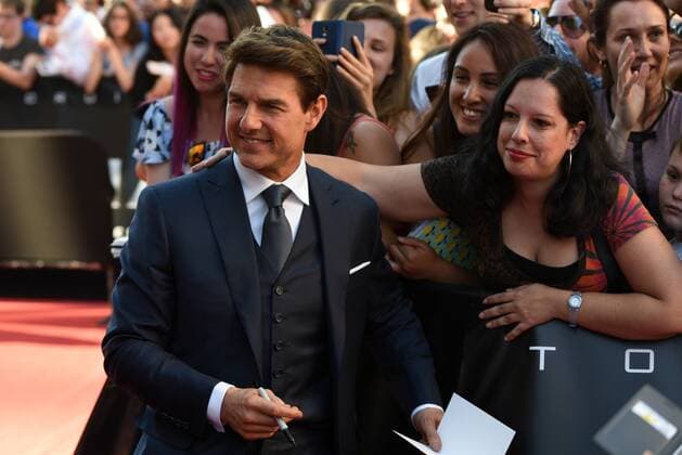 Spain: Cast attend The Mummy premiere in Madrid Tom Cruise, 54 years-old, poses for a picture during the premiere of La Momia (The Mummy) at Callao cinema in Madrid.  JorgexSanz