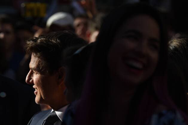 Spain: Cast attend The Mummy premiere in Madrid Tom Cruise, 54 years-old, pictured during the premiere of La Momia (The Mummy) at Callao cinema in Madrid.  JorgexSanz