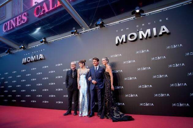 Tom Cruise, Sofia Boutella y Annabelle Wallis en la premiere de La Momia en Madrid. 588 Diego Puerta Cordon Press Tom Cruise, Sofia Boutella and Annabelle Wallis at the premiere of The Mummy in Madrid. Cordon Press  DiegoxPuerta