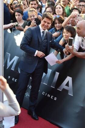 Tom Cruise en la premiere de La Momia en Madrid. 588 Diego Puerta Cordon Press Tom Cruise at the premiere of The Mummy in Madrid. Cordon Press  DiegoxPuerta