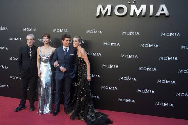 Alex Kurtzman, Sofia Boutella, Tom Cruise und Annabelle Wallis bei der Premiere des Kinofilms La Momia The Mummy Die Mumie im Cine Callao. Madrid, 29.05.2017 Alex Kurtzman, Sofia Boutella, Tom Cruise, Annabelle Wallis  Foto:xDyDxFotografosx xFuturexImage