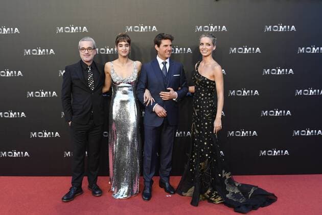29-05-2017 Mummy Tom Cruise and Director Alex Kurtzman and actor Sofia Boutella and Annabelle Wallis pose as they promote their latest film The Mummy in Madrid, Spain. No Spain  Copyright: xPPE THORTONx