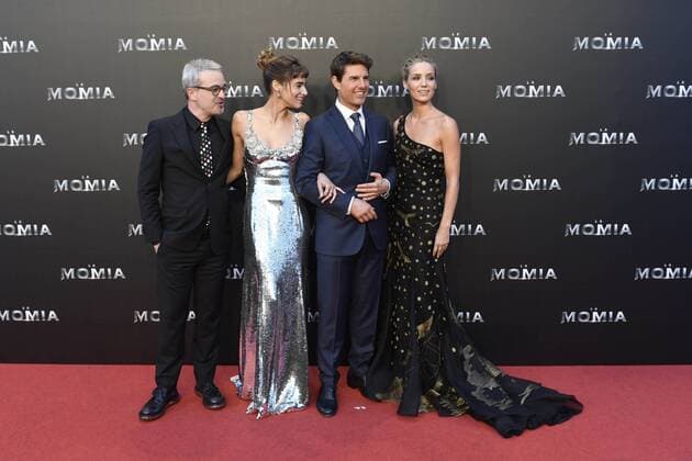 29-05-2017 Mummy Tom Cruise and Director Alex Kurtzman and actor Sofia Boutella and Annabelle Wallis pose as they promote their latest film The Mummy in Madrid, Spain. No Spain  Copyright: xPPE THORTONx