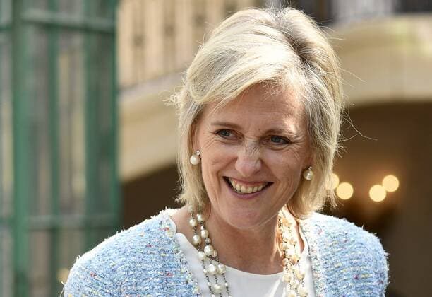 Princess Astrid of Belgium pictured during a ceremony for the Queen Paola Award 2015-2016 (Koningin Paolaprijs - Prix Reine Paola) for education, at the royal castle in Laken Laeken, Brussels, Wednesday 31 May 2017. This year s themes are sciences, mathematics and technology.  ERICxLALMAND 05106851
