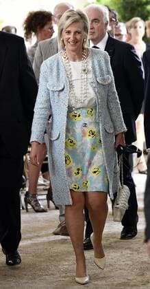Princess Astrid of Belgium pictured during a ceremony for the Queen Paola Award 2015-2016 (Koningin Paolaprijs - Prix Reine Paola) for education, at the royal castle in Laken Laeken, Brussels, Wednesday 31 May 2017. This year s themes are sciences, mathematics and technology.  ERICxLALMAND 05106855