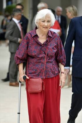 Queen Paola of Belgium pictured during a ceremony for the Queen Paola Award 2015-2016 (Koningin Paolaprijs - Prix Reine Paola) for education, at the royal castle in Laken Laeken, Brussels, Wednesday 31 May 2017. This year s themes are sciences, mathematics and technology.  ERICxLALMAND 05106950