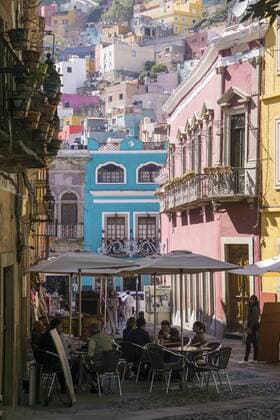 Street scene, Guanajuato, Mexico, North America Copyright: PeterxGroenendijk 483-2076 Editorial Use Only