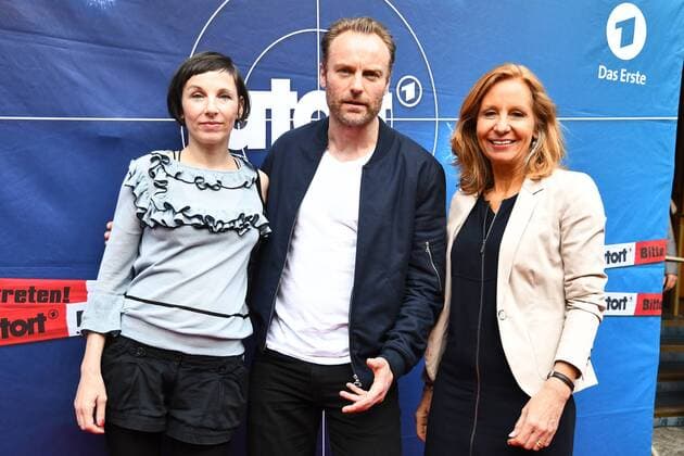 Meret Becker, Mark Waschke, Patricia Schlesinger (RBB Intendantin) Premiere TATORT AMOUR FOU, vom TV Sender RBB fuer die ARD Produktion in Berlin, am 31.05.2017