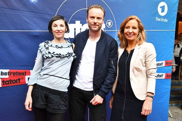 Bilder des Tages Meret Becker, Mark Waschke, Patricia Schlesinger (RBB Intendantin) Premiere TATORT AMOUR FOU, vom TV Sender RBB fuer die ARD Produktion in Berlin, am 31.05.2017