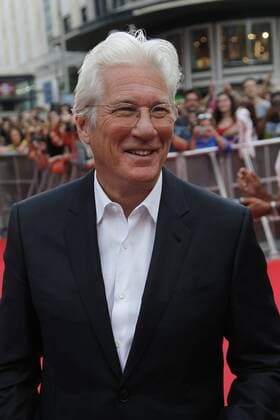 Richard Gere presents the charitable premiere of the film Norman, the man who get it all , along with his partner Alejandra Silva, in Madrid. (Photo: Jose L. Cuesta 261 Cordon Press). Cordon Press  J.xLuisxCuesta
