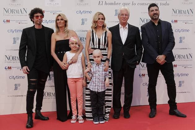 Richard Gere presents the charitable premiere of the film Norman, the man who get it all , along with his partner Alejandra Silva, in Madrid. (Photo: Jose L. Cuesta 261 Cordon Press). Cordon Press  J.xLuisxCuesta