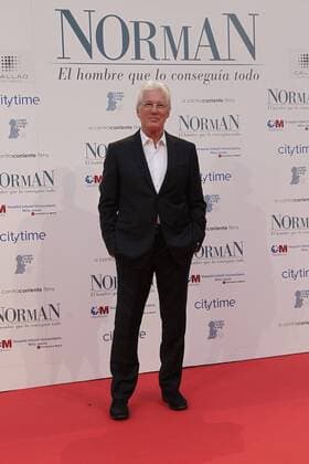 Richard Gere presents the charitable premiere of the film Norman, the man who get it all , along with his partner Alejandra Silva, in Madrid. (Photo: Jose L. Cuesta 261 Cordon Press). Cordon Press  J.xLuisxCuesta
