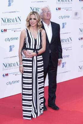 Richard Gere and Alejandra Silva attends the premiere of the film Norman at Callao cinema in Madrid, May 31, 2017. Spain..  (20170531073)