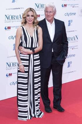 Richard Gere and Alejandra Silva attends the premiere of the film Norman at Callao cinema in Madrid, May 31, 2017. Spain..  (20170531074)