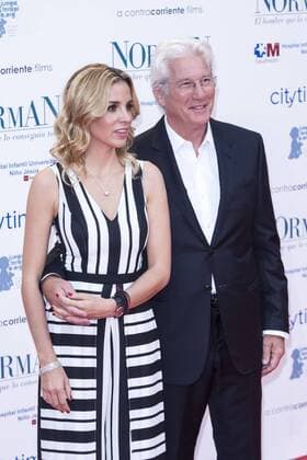Richard Gere and Alejandra Silva attends the premiere of the film Norman at Callao cinema in Madrid, May 31, 2017. Spain..  (20170531076)