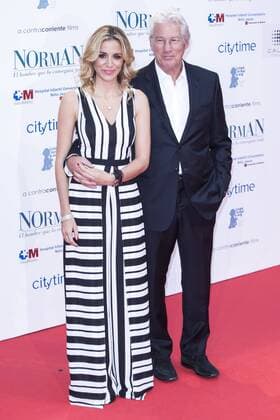 Richard Gere and Alejandra Silva attends the premiere of the film Norman at Callao cinema in Madrid, May 31, 2017. Spain..  (20170531078)