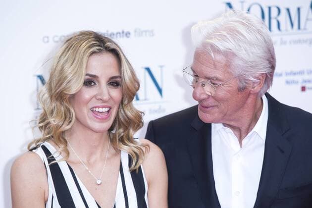 Richard Gere and Alejandra Silva attends the premiere of the film Norman at Callao cinema in Madrid, May 31, 2017. Spain..  (20170531086)