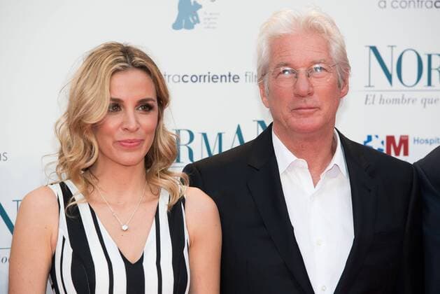 May 31, 2017 - Madrid, Spain - Richard Gere and Alejandra Silva Attend the NORMAN Spanish premiere at Callao Cinema in Madrid on May 31, 2017 Madrid Spain  - ZUMAn230 20170531_zaa_n230_238 Copyright: xGabrielxMasedax