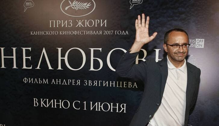 MOSCOW, RUSSIA - MAY 31, 2017: Director Andrey Zvyagintsev at the premiere of his latest film Nelyubov Loveless . Zvyagintsev has won the Jury Prize for the film at the 70th Cannes Film Festival. Alexander Shcherbak TASS  TS050FBE