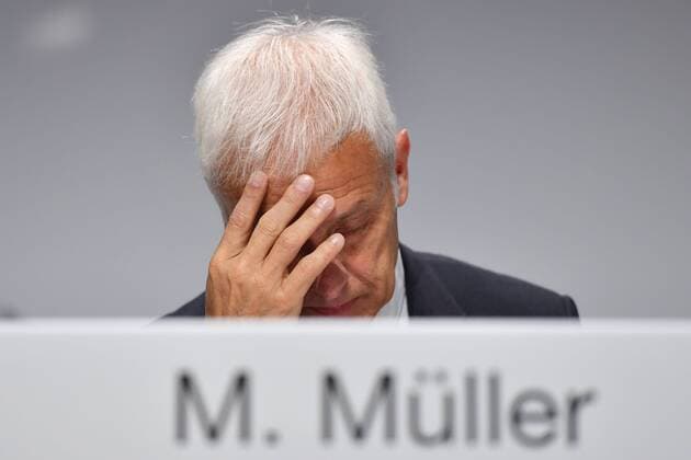 Matthias MUELLER (Mitglied des Vorstandes,Vorstandsvorsitzender Volkswagen AG), Einzelbild,angeschnittenes Einzelmotiv,skeptisch,ernst. Ordentliche Hauptversammlung 2017 der Porsche Automobil Holding SE am 30.05.2017 in Stuttgart.